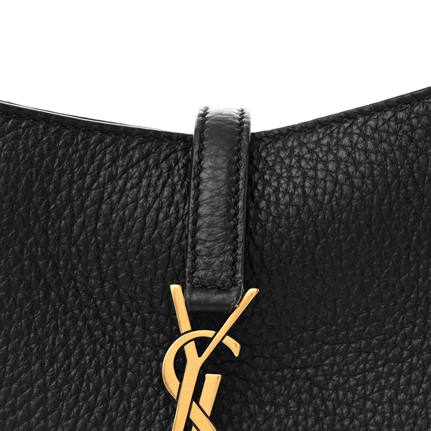 Grained Calfskin Baby Le 5 A 7 Supple Hobo Black