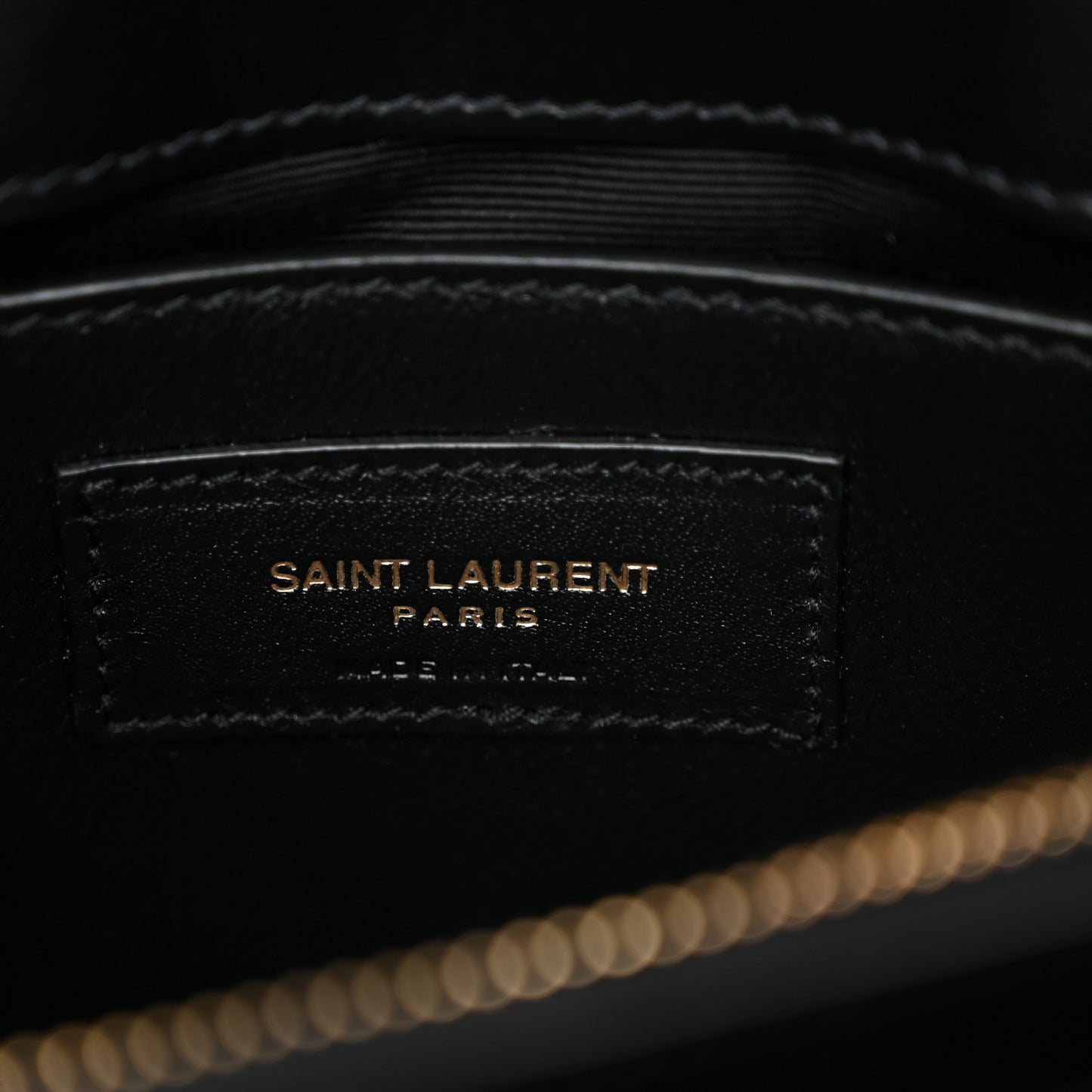 Calfskin Y Quilted Monogram Small Loulou Chain Satchel Black