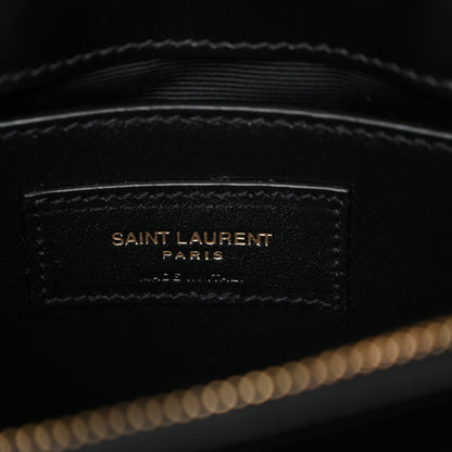 Saint Laurent Calfskin Y Quilted Monogram Small Loulou Chain Satchel Black 6 of 11
