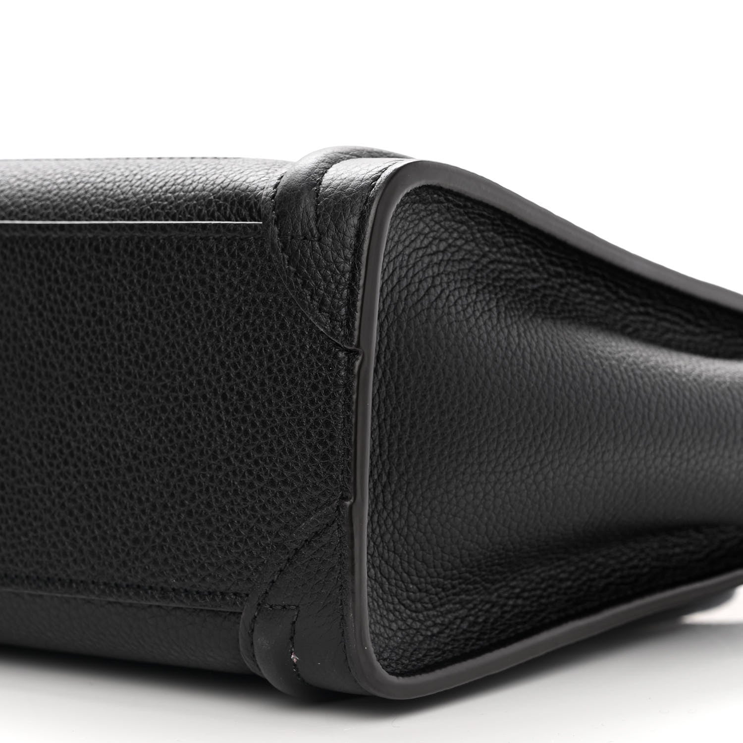 Celine Drummed Calfskin Nano Luggage Black 9 of 11