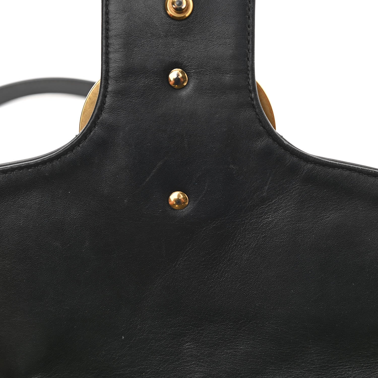 Gucci Calfskin Matelasse Medium GG Marmont Shoulder Bag Black 14 of 15