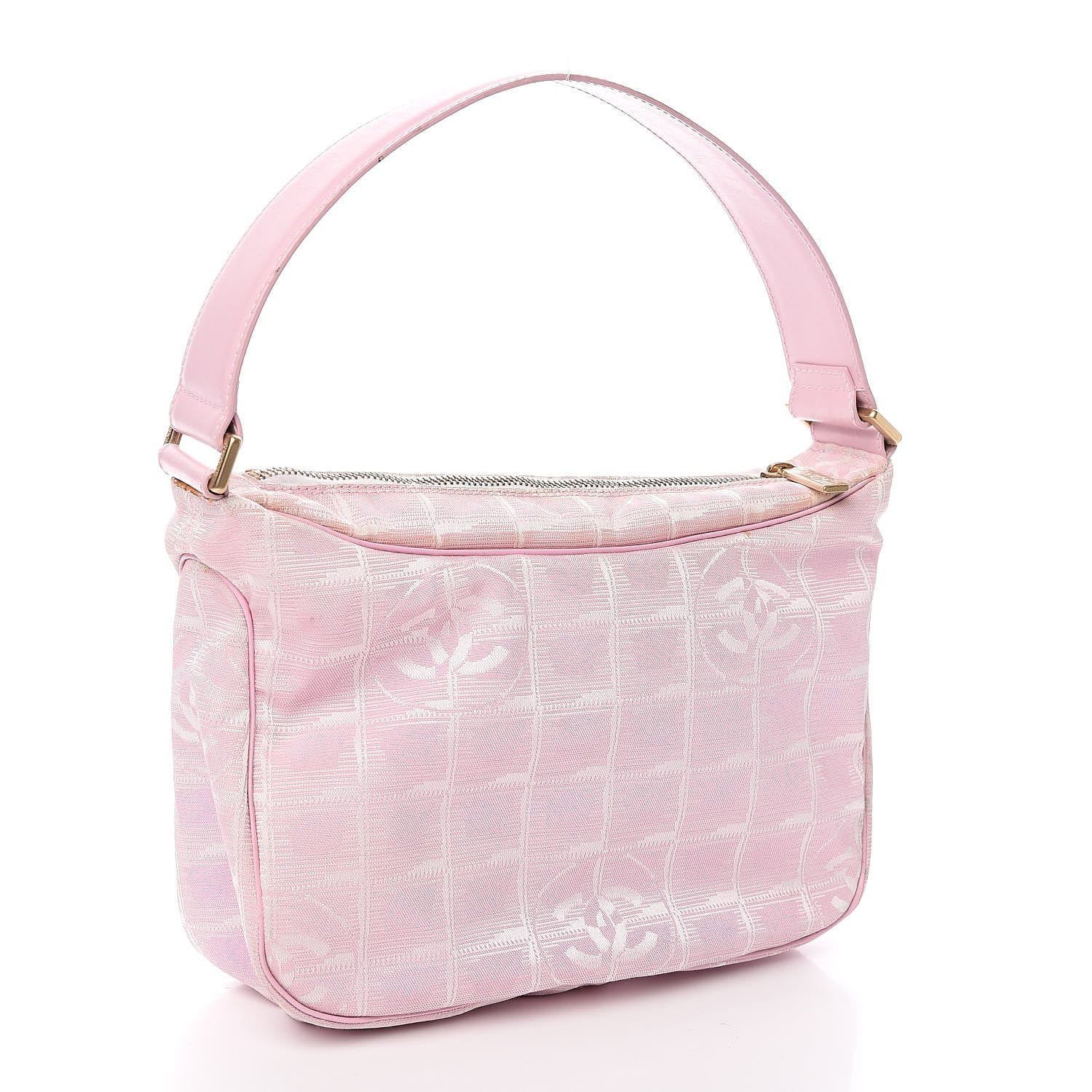 Chanel Nylon Travel Ligne Hobo Pink 3 of 13