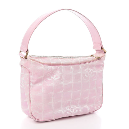 Chanel Nylon Travel Ligne Hobo Pink 3 of 13