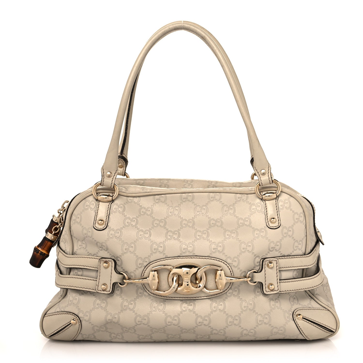 Gucci Guccissima Large Wave Boston Off White 1 of 14