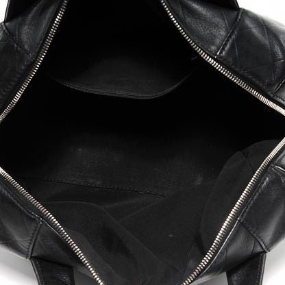 Chanel Calfskin CC Chevron Boston Black 5 of 8