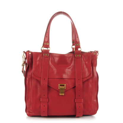 Proenza Schouler Lambskin PS1 Tote Bright Red 1 of 9
