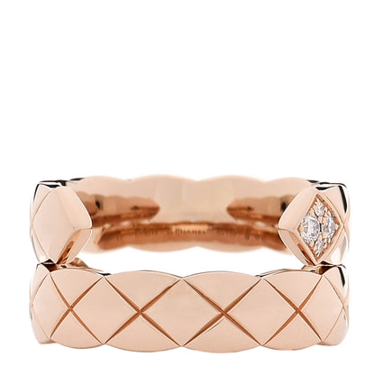 Chanel 18K Beige Gold Diamond Coco Crush Toi Et Moi Ring 51 5.75 3 of 4