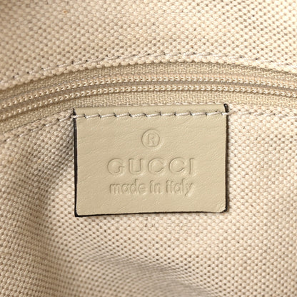 Gucci Monogram Margaux Calfskin Medium Sukey Top Handle Bag Beige Ebony Mystic White 6 of 10