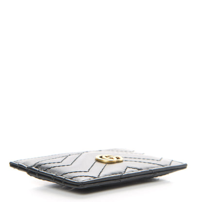 Gucci Calfskin Matelasse GG Marmont Card Holder Black 4 of 7