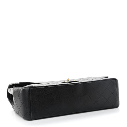 Chanel Caviar Quilted Maxi Double Flap Black 4 of 13