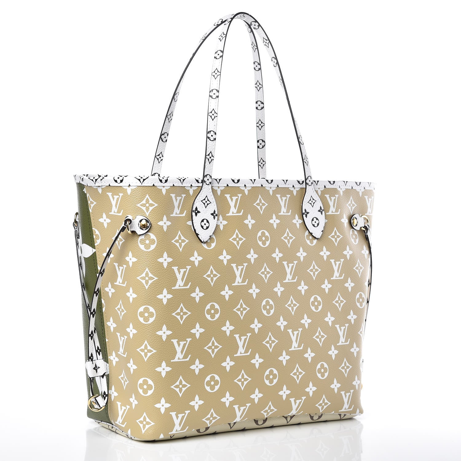 Louis Vuitton Monogram Giant Neverfull MM Kaki 3 of 8