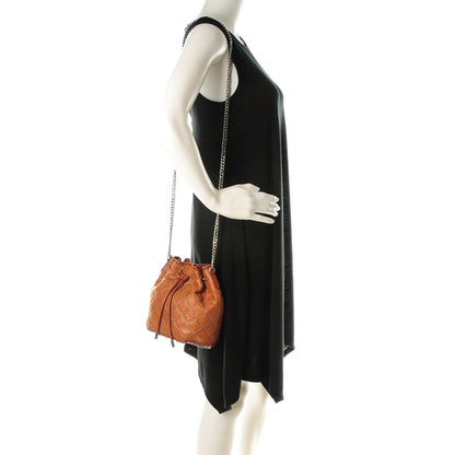 Stella McCartney Shaggy Deer Small Falabella Quilted Studded Bucket Bag Brandy 2 of 6