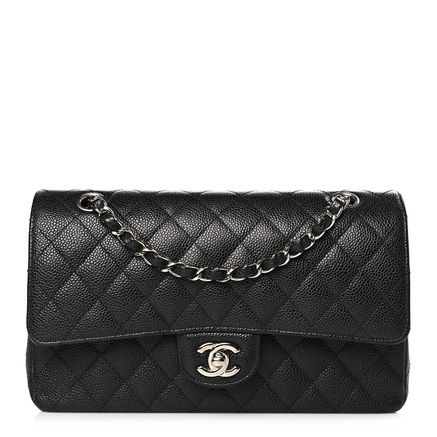 Chanel Caviar Quilted Medium Double Flap Black 1 of 9