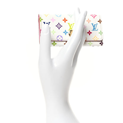 Louis Vuitton Monogram Multicolor Multicles 4 Key Holder White Litchi 2 of 7