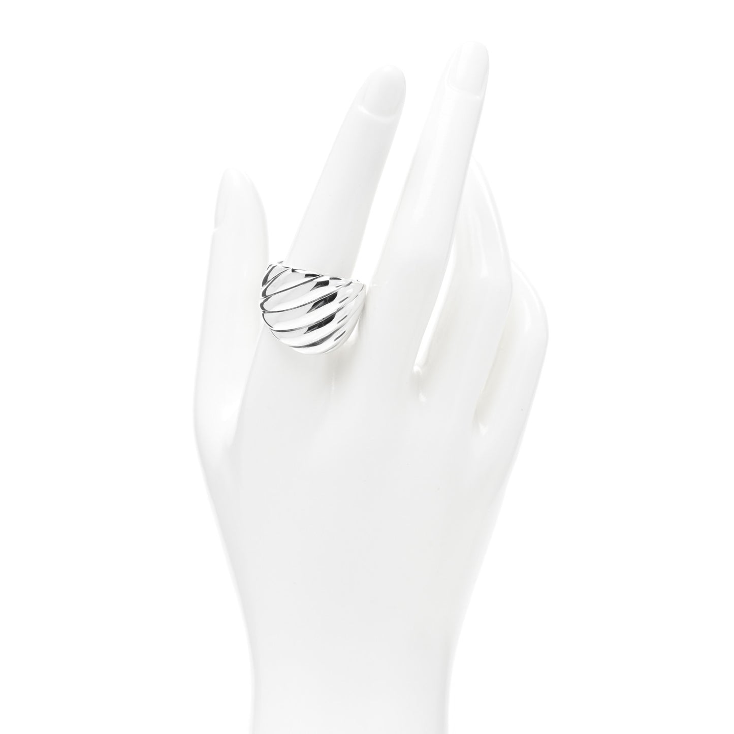 Sterling Silver Sculpted Cable Ring 59 8.75