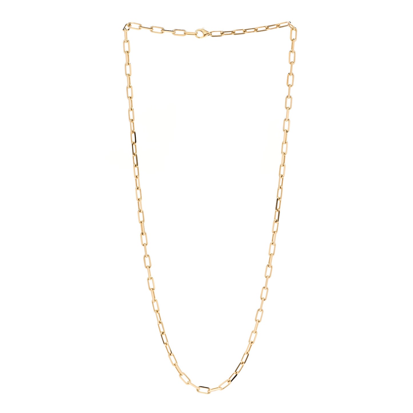 18K Yellow Gold SM Santos De Cartier Link Necklace