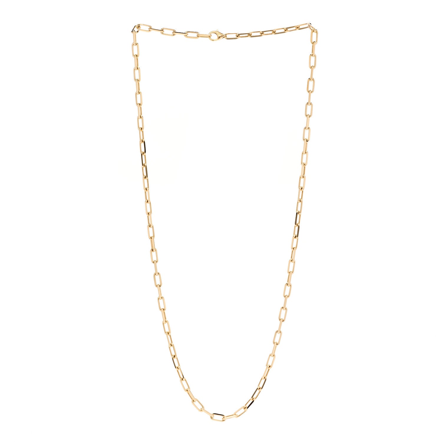 Cartier 18K Yellow Gold SM Santos De Cartier Link Necklace 3 of 5