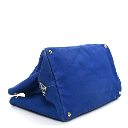 Prada Canapa Logo Tote Cobalto 4 of 12