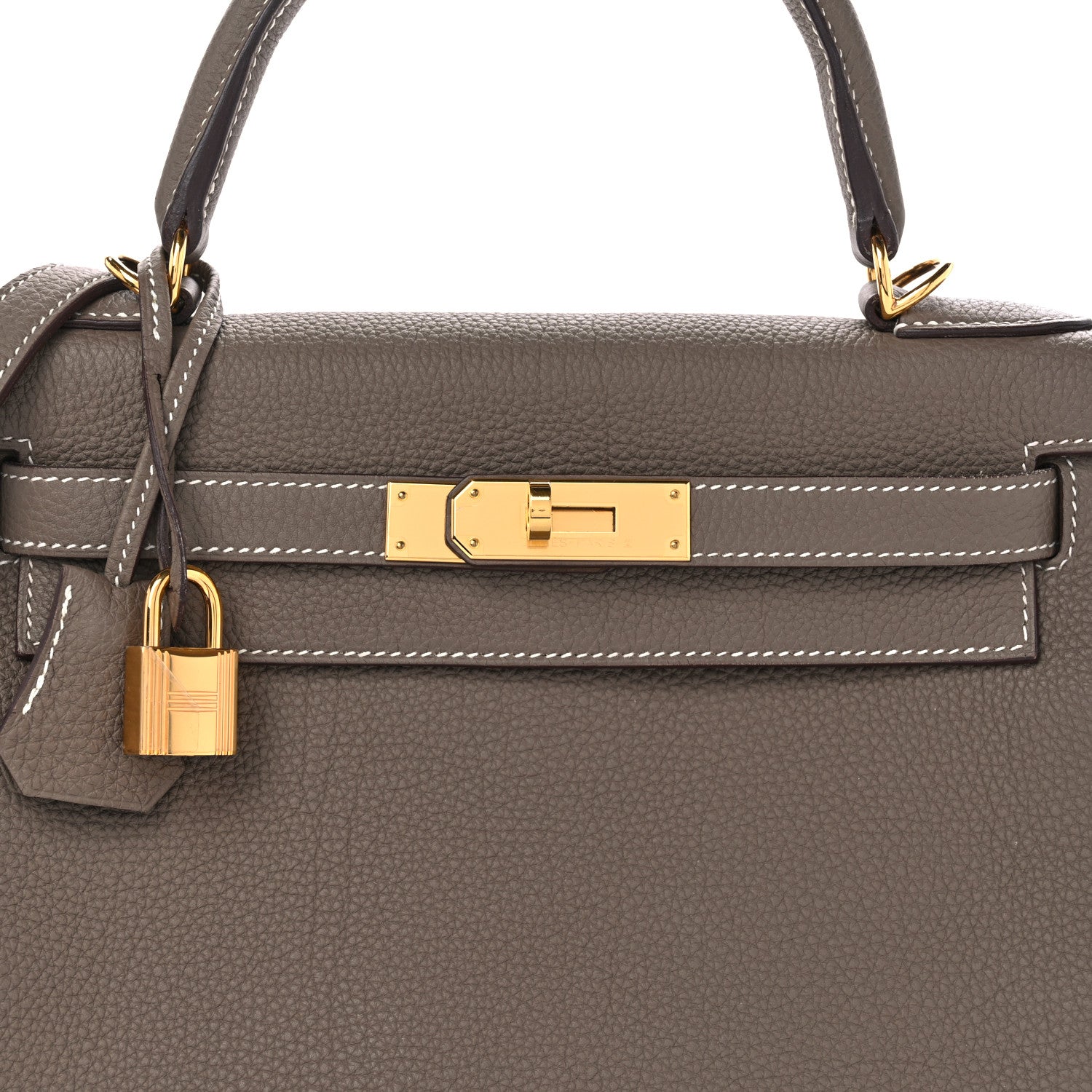 Hermes Togo Kelly Retourne 28 Etoupe 8 of 11