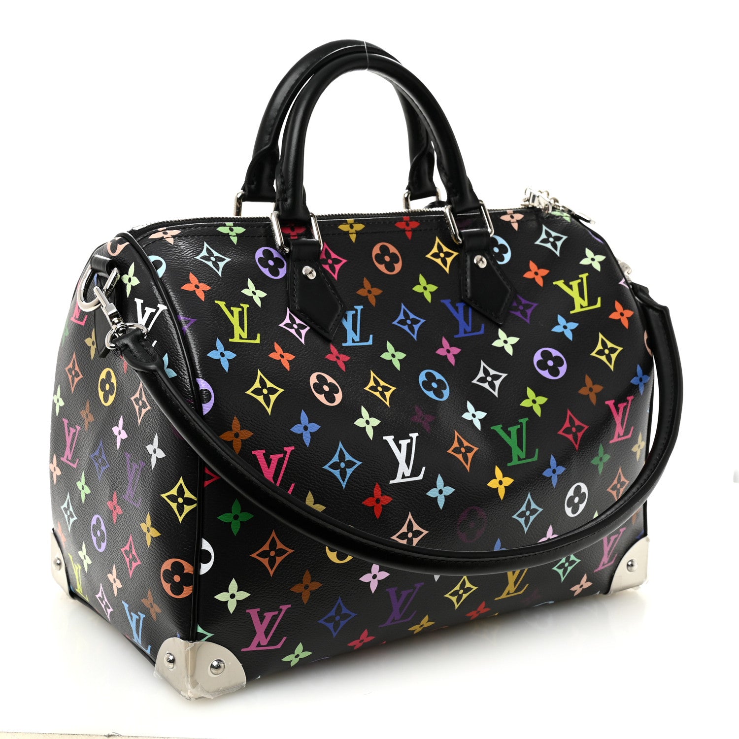 Louis Vuitton LV X TM Monogram Multicolor Speedy Soft 30 Black 3 of 9