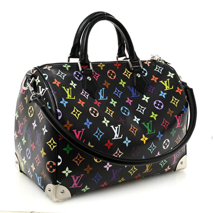 Louis Vuitton LV X TM Monogram Multicolor Speedy Soft 30 Black 3 of 9
