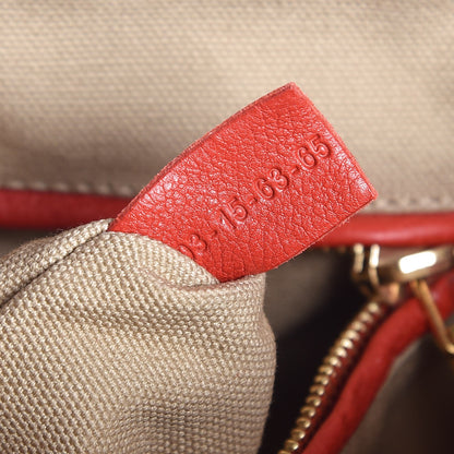 Chloe Calfskin Medium Marcie Nude Satchel Red 8 of 8