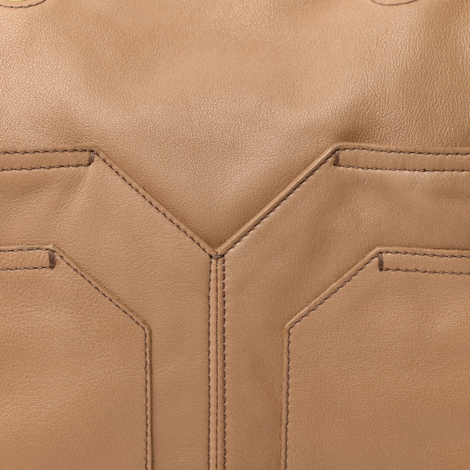 Saint Laurent Calfskin Lucky Chyc Boston Beige 12 of 12