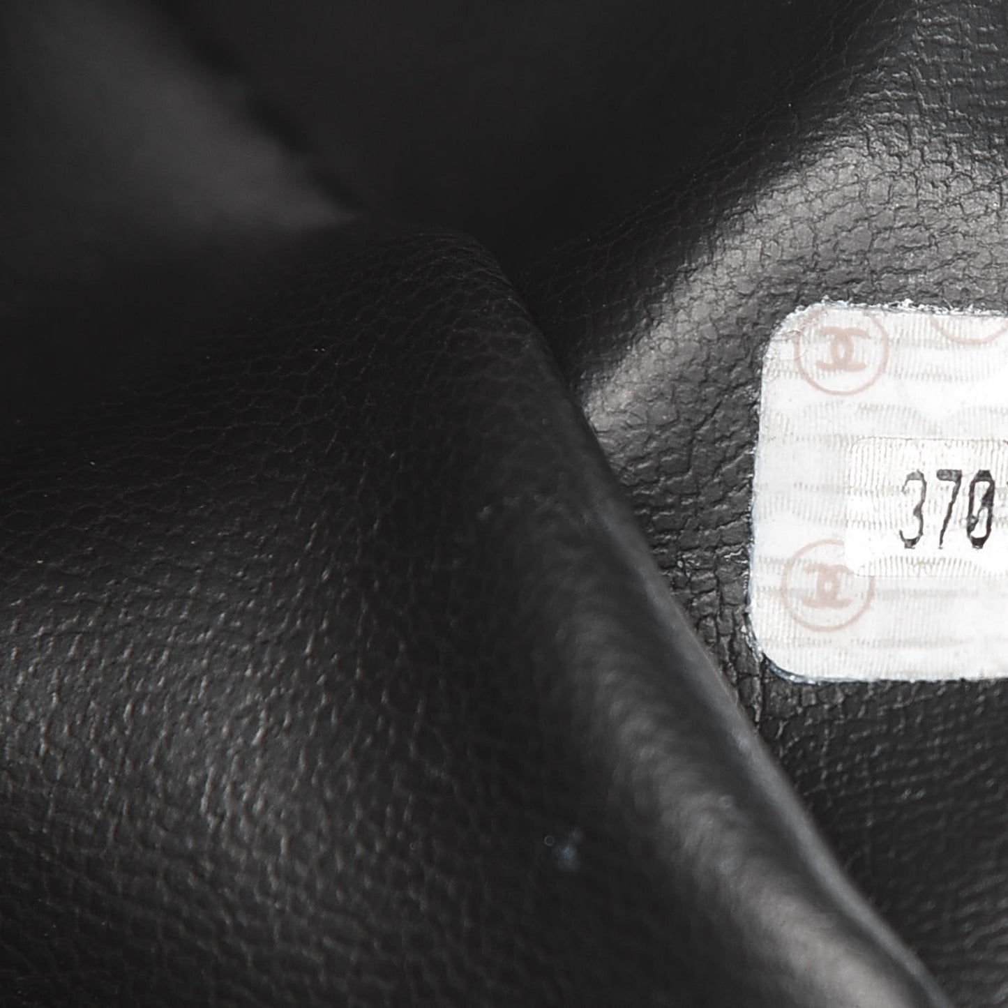 Patent CC Shoulder Bag Black