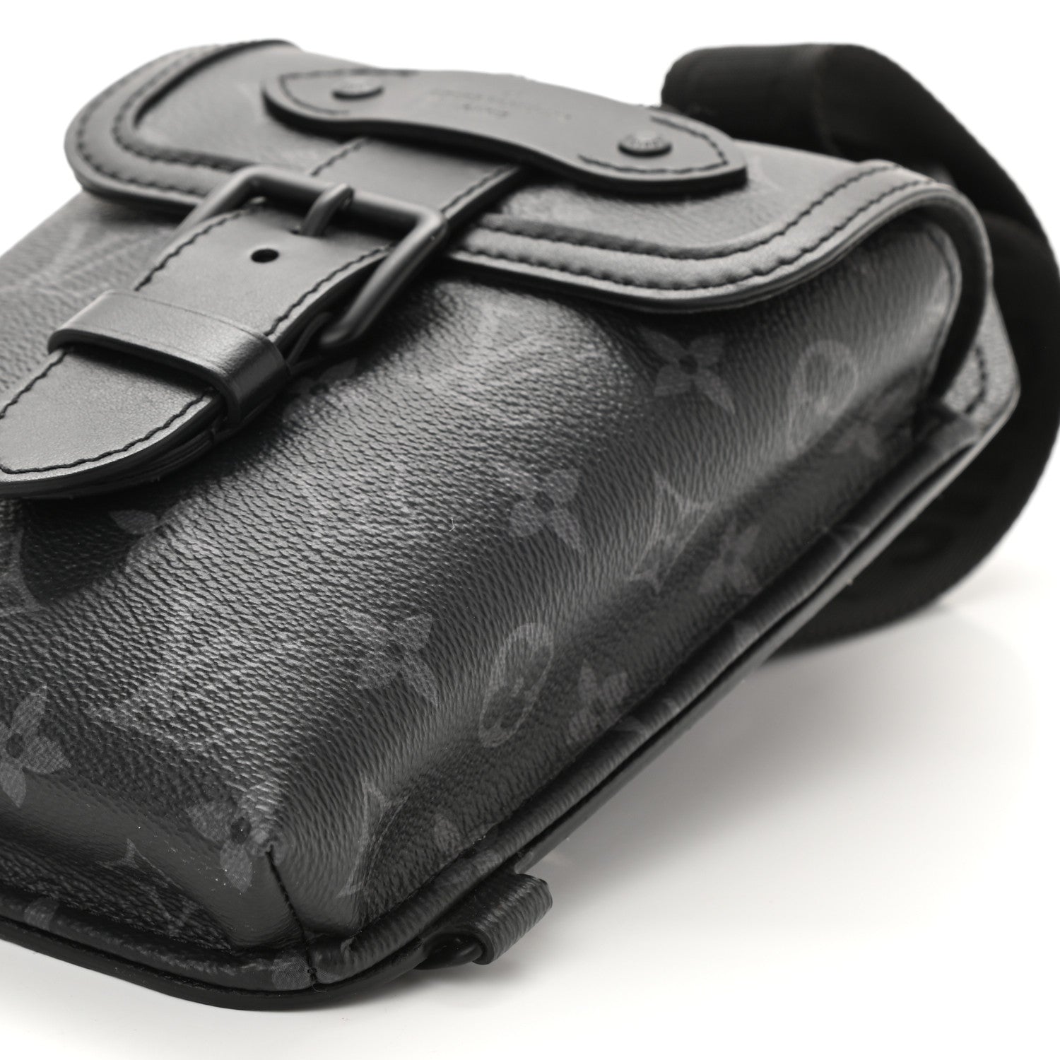 Louis Vuitton Monogram Eclipse Saumur Slingbag Black 9 of 9