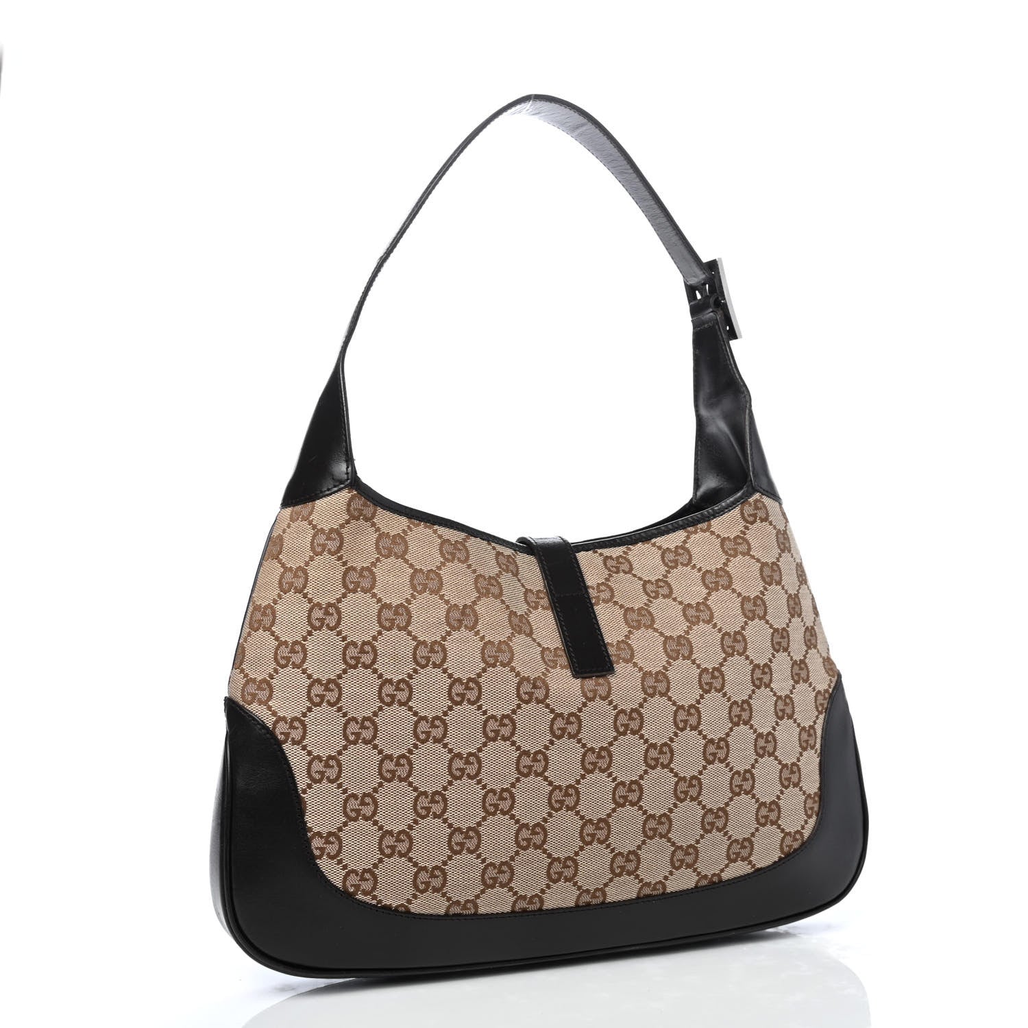 Gucci Monogram Web Jackie O Hobo Dark Brown 2 of 4