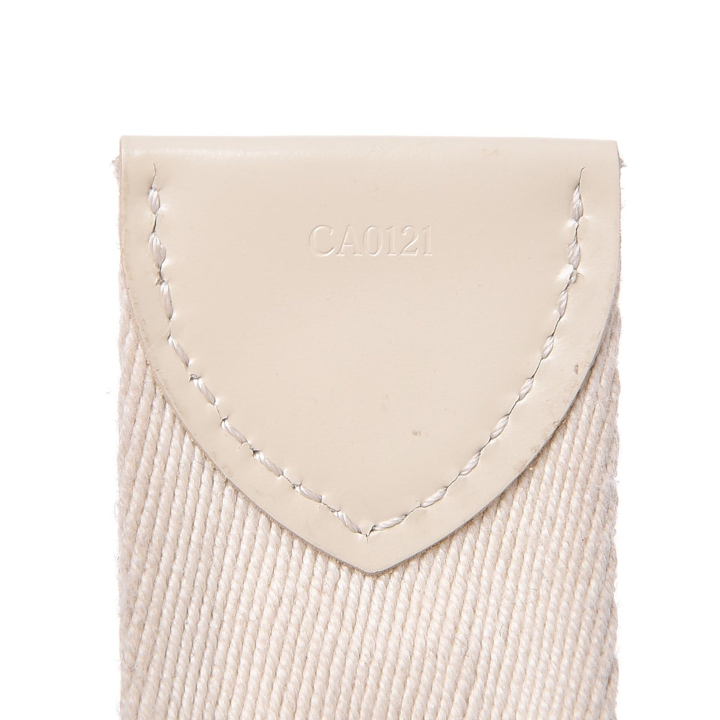 Canvas Monogram LV Cut Belt 80 32 White