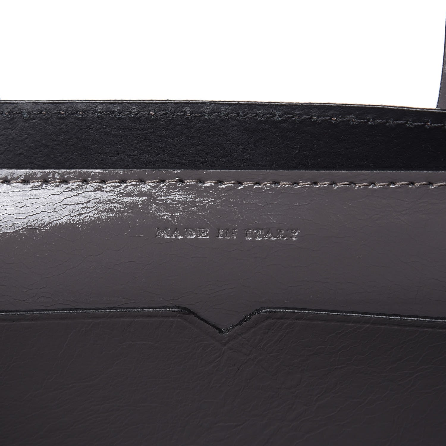 Burberry Soft Calfskin Small Banner Tote Sepia Grey 6 of 9