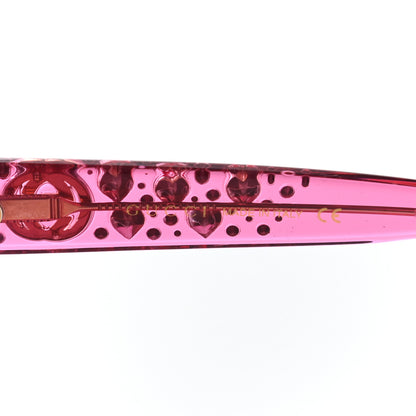 Gucci Acetate Crystal Heart GG0116S Sunglasses Fuchsia 6 of 9