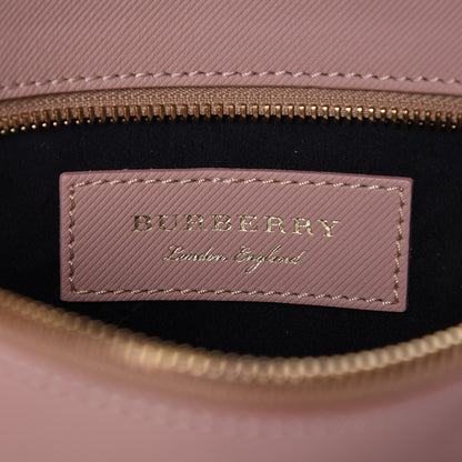 Burberry Trench Calfskin Medium Zip Lock Pouch Ash Rose Pale Clementine 6 of 10