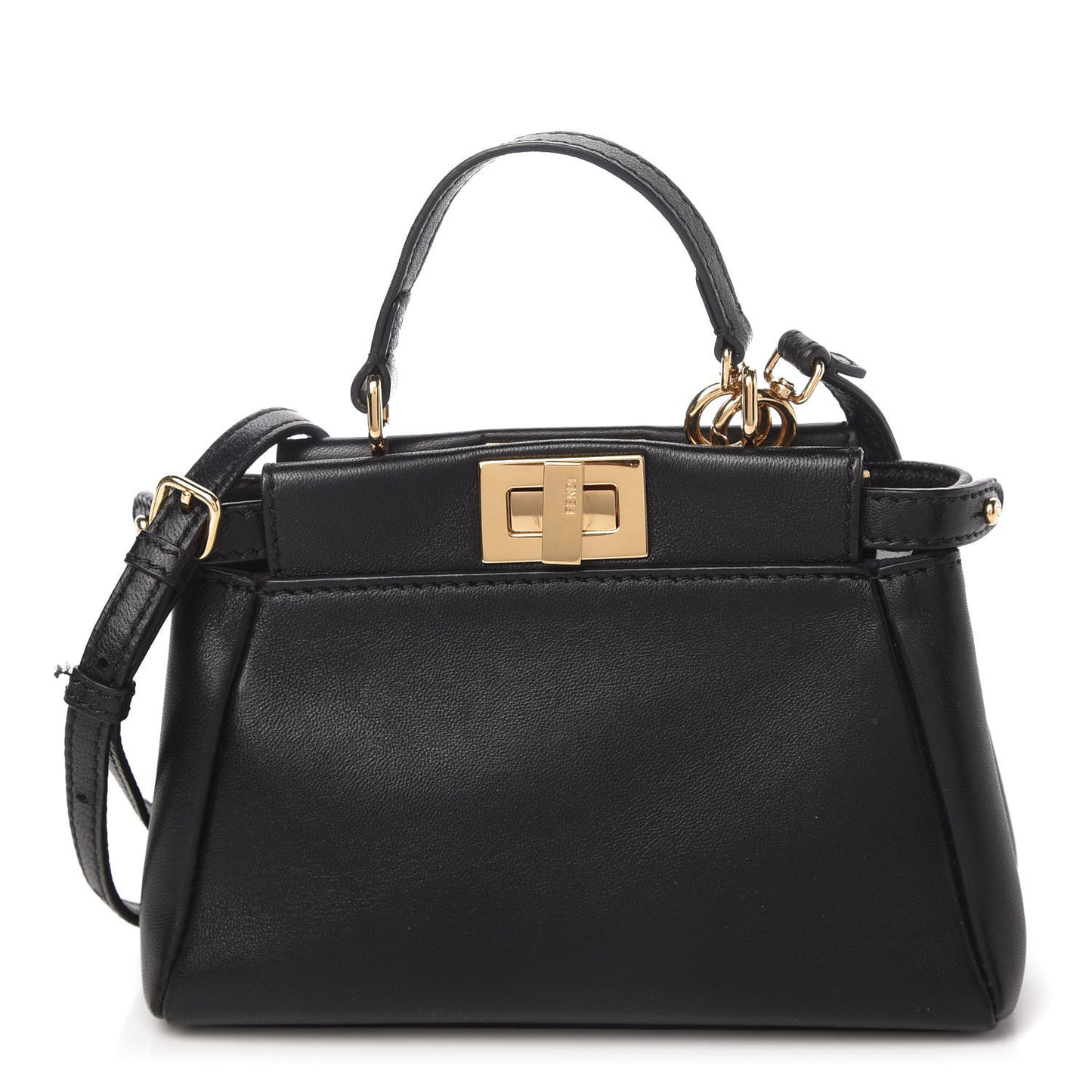 Nappa Micro Peekaboo Iconic Satchel Black