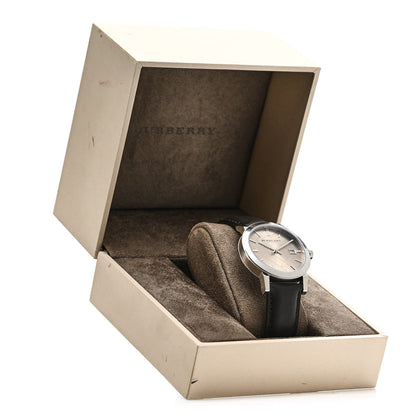 Burberry Stainless Steel Calfskin 38mm Heritage Quartz Watch Champagne BU9011 5 of 5