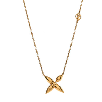 Louis Vuitton Metal Louisette Necklace Gold 1 of 5