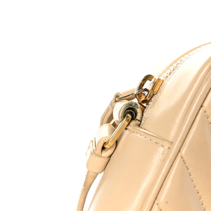 Saint Laurent Calfskin Matelasse Monogram Lou Camera Bag Dark Beige 12 of 19