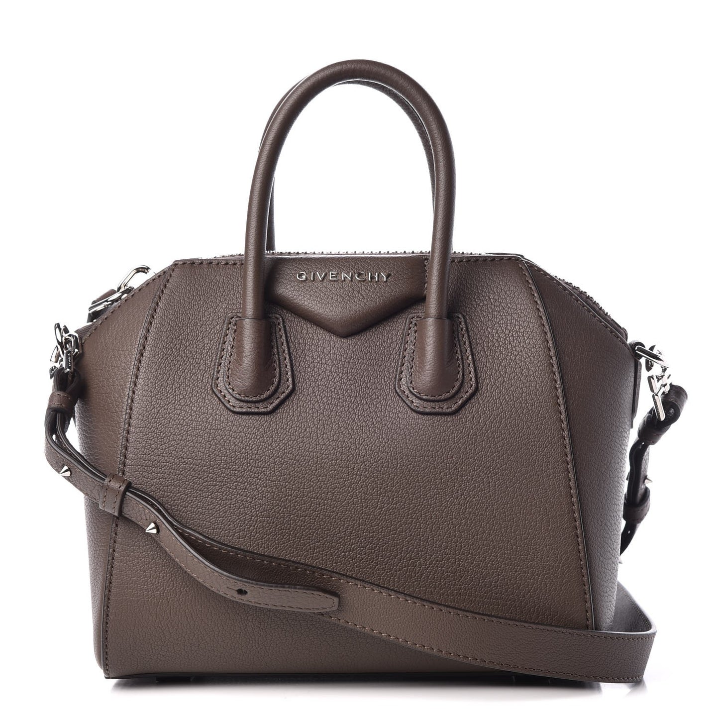 Sugar Goatskin Mini Antigona Heather Grey