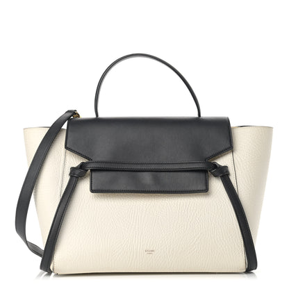 Celine Bullhide Mini Belt Bag Black White 1 of 19