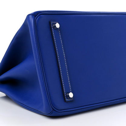 Hermes Epsom Candy Birkin 35 Bleu Electrique Mykonos 8 of 10