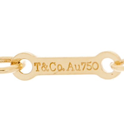 Tiffany 18K Yellow Gold Small Paloma's Graffiti Love Pendant Necklace 4 of 6