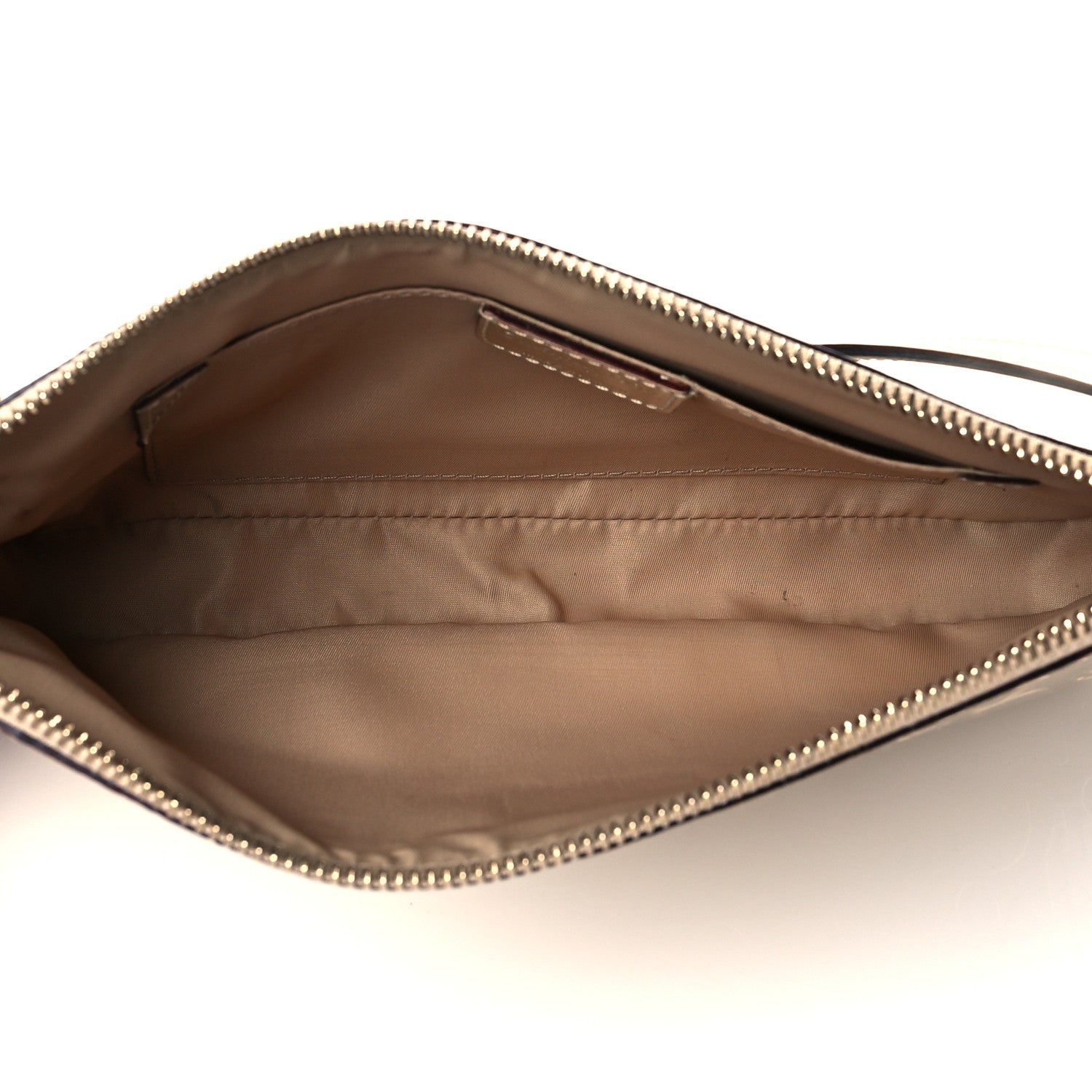 Christian Dior Metallic Patent Monogram Shoulder Bag Light Gold 5 of 10
