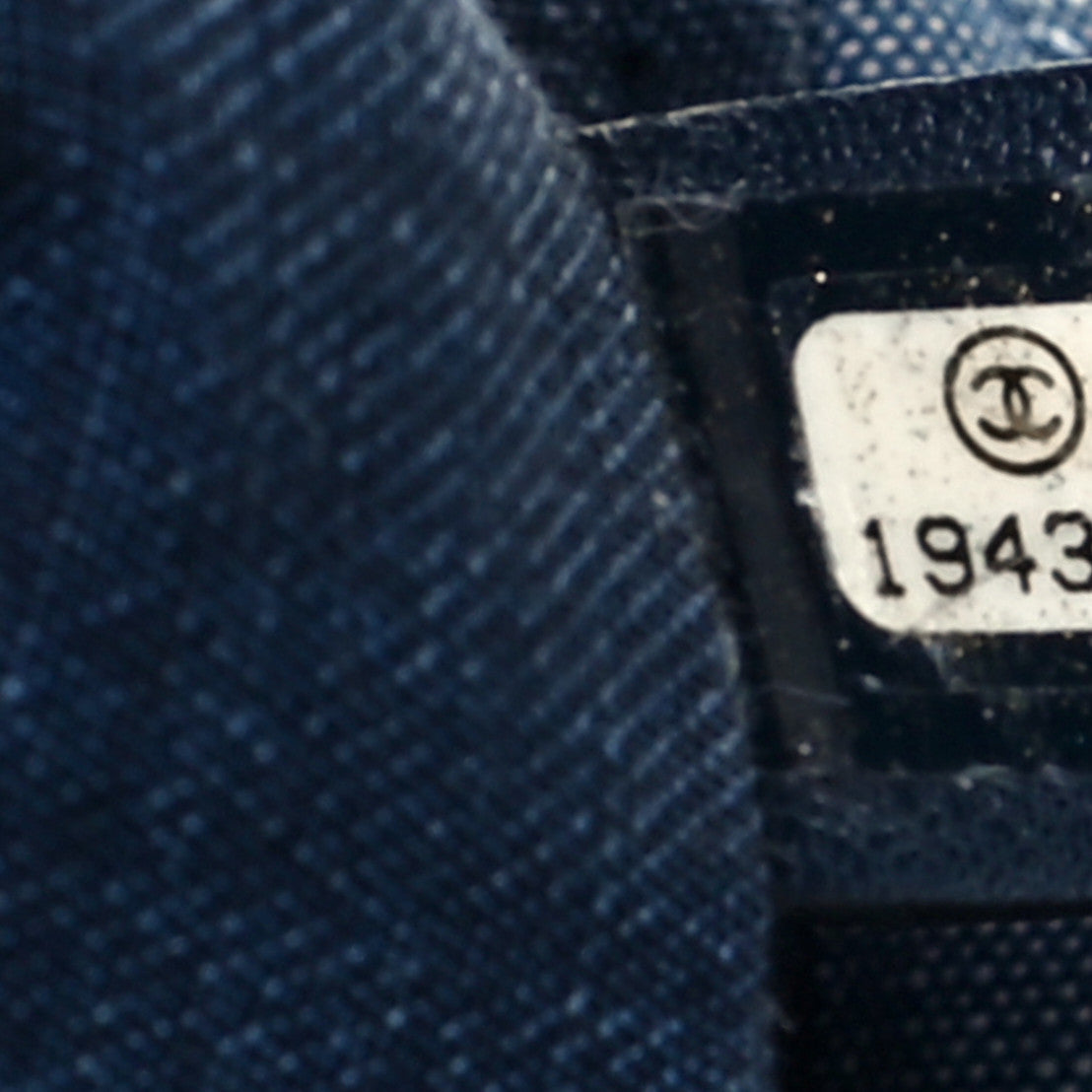 Chanel Denim Medallion Quilted Drawstring Bag Blue 9 of 13