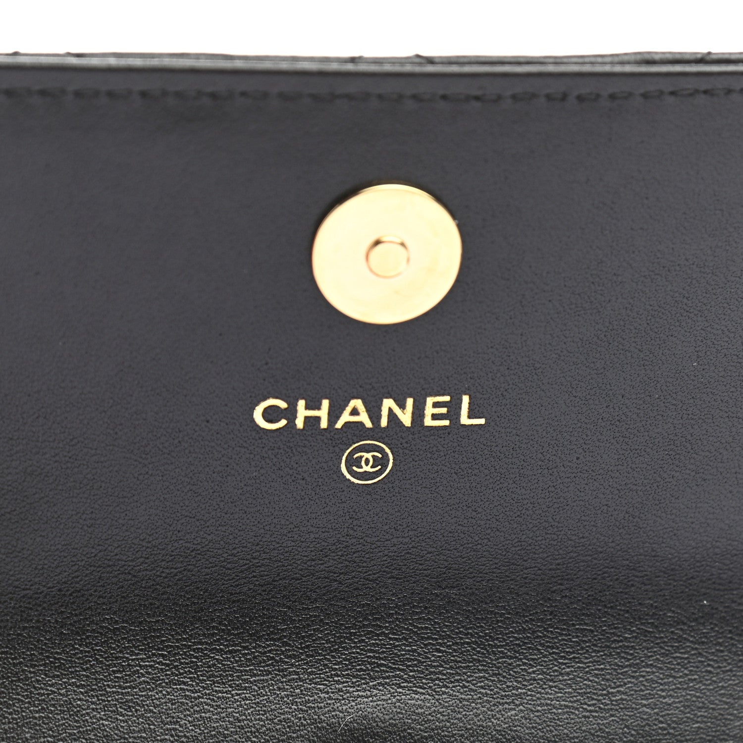 Chanel Lambskin Quilted CC Hook Card Holder Black 6 of 8