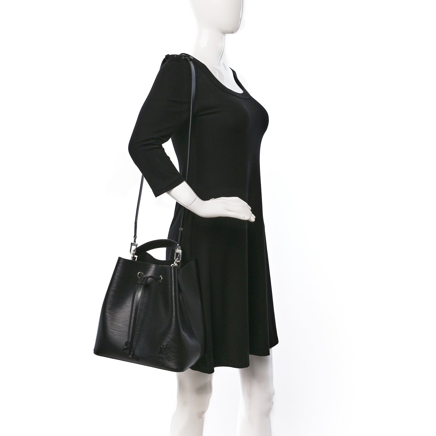 Louis Vuitton Epi NeoNoe MM Black 2 of 8