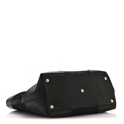 Gucci Monogram Large Punch Tote Black 4 of 10