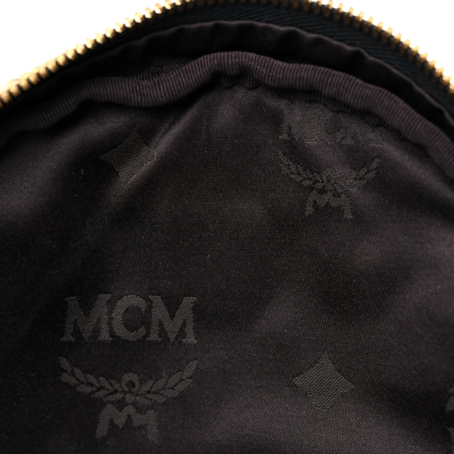 MCM Metallic Visetos Studded Small Dual Stark Backpack Gold 11 of 13