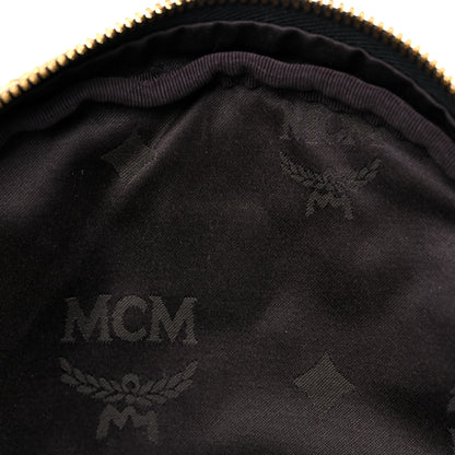 MCM Metallic Visetos Studded Small Dual Stark Backpack Gold 11 of 13