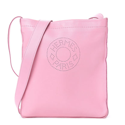 Hermes Lambskin Clou De Selle Pouch Petal Pink 1 of 10